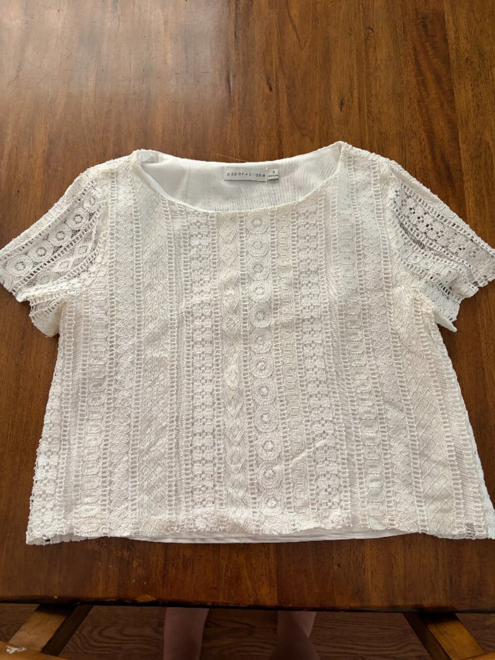 Paper Crane Lace Top size small